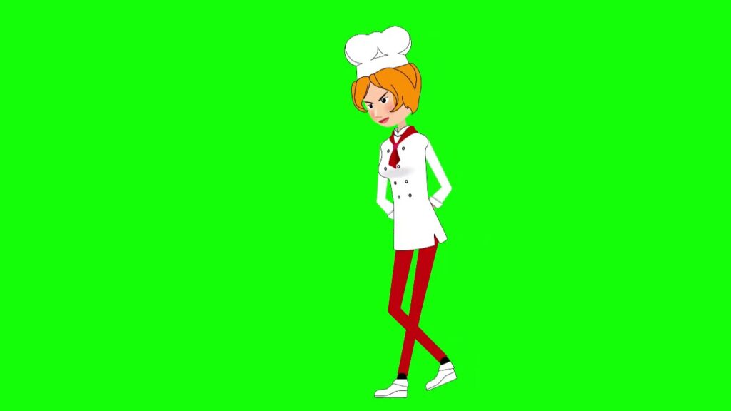 Woman worry sad angry tired cry looking cooking chef